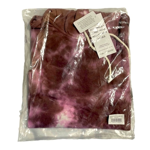 THREADS4THOUGHT Roe Tonal Cloud Wash Hoodie (Mauve Multi) - Picture 2 of 3